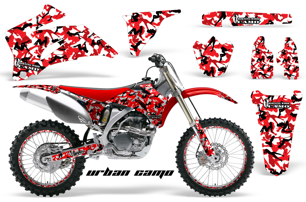 Yamaha YZ250F YZ450F 06-09 Urban Camo Red NPs